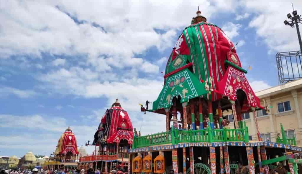 Rath Yatra Chariots at Badadanda